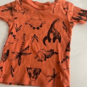 Orange and Navy Dino T-shirt